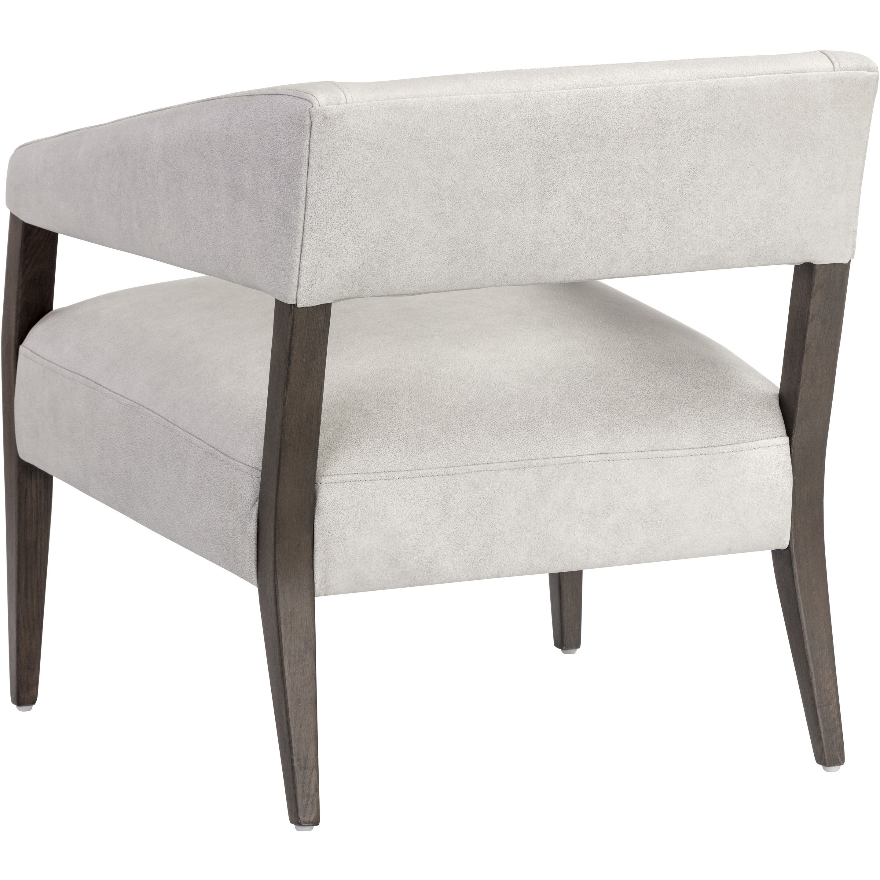 Carlyle Saloon Light Grey Leather Lounge Chair